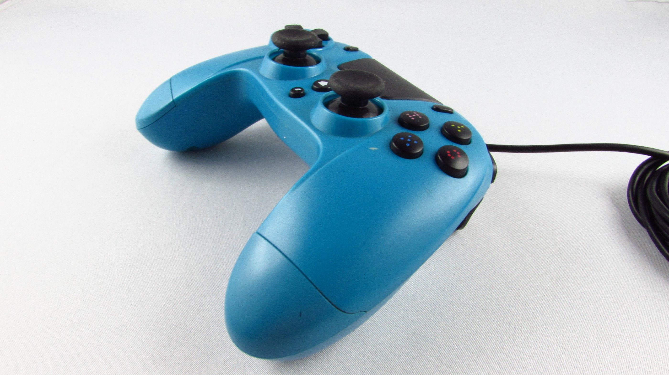 GIOTECK - VX-4 - Kontroler Pad Przewodowy PC PS4 Niebieski