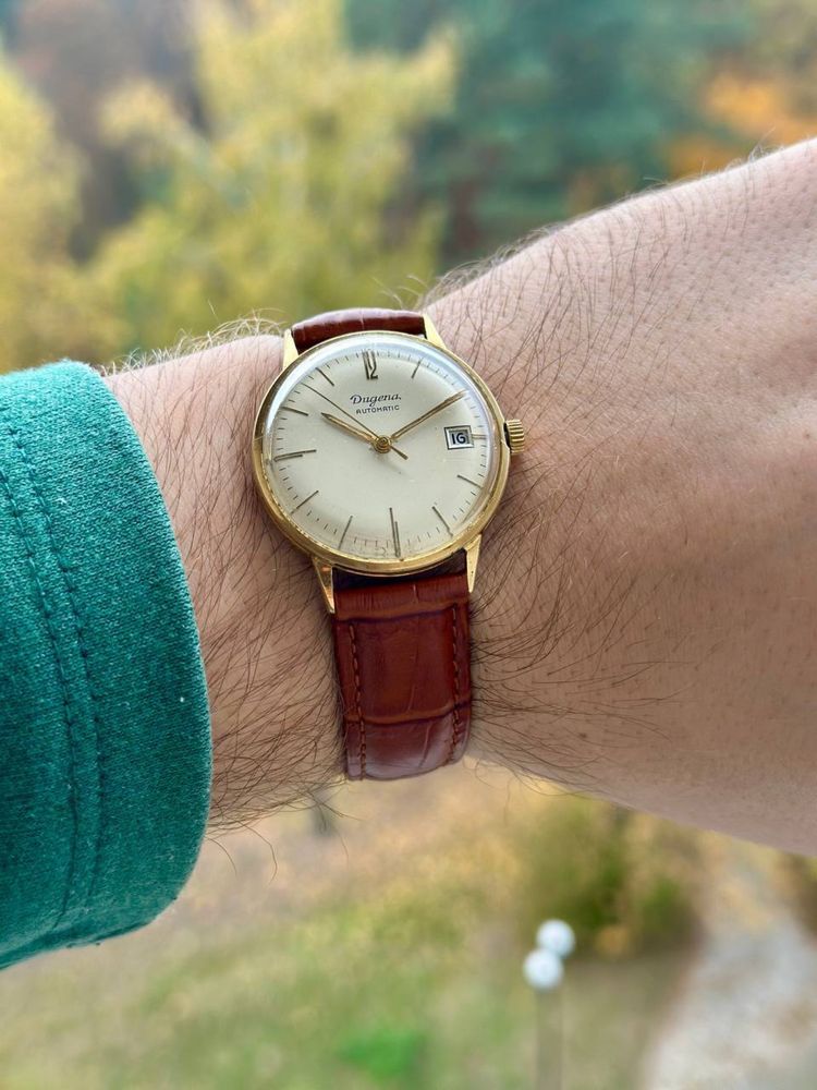 Zegarek Dugena Automatic pozlacany