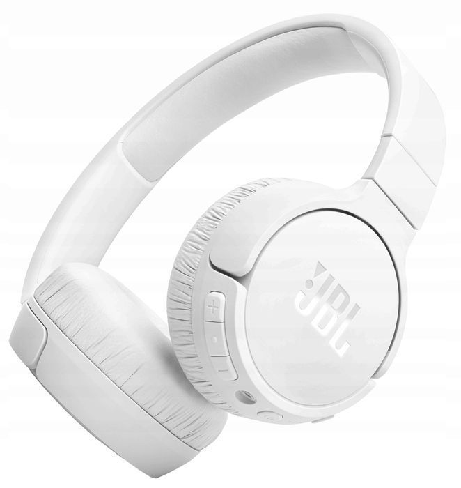 słuchawki bezprzewodowe nauszne jbl tune 670nc biała kolorystyka bt