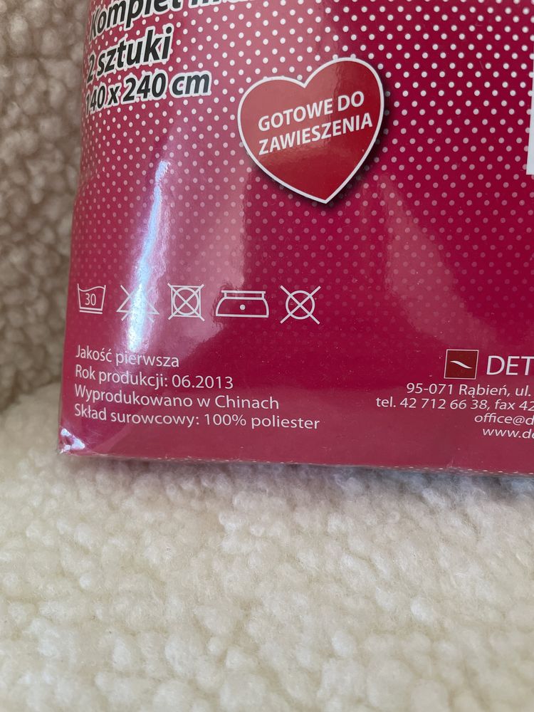 Nowy zestaw firanki Hello Kitty miś z misiem różowa