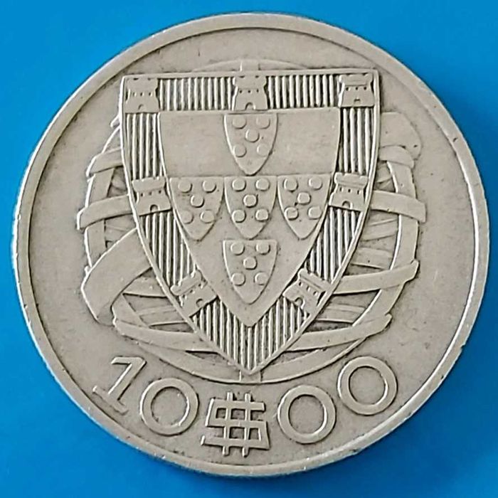 10$00 de 1934, Republica Portuguesa Prata