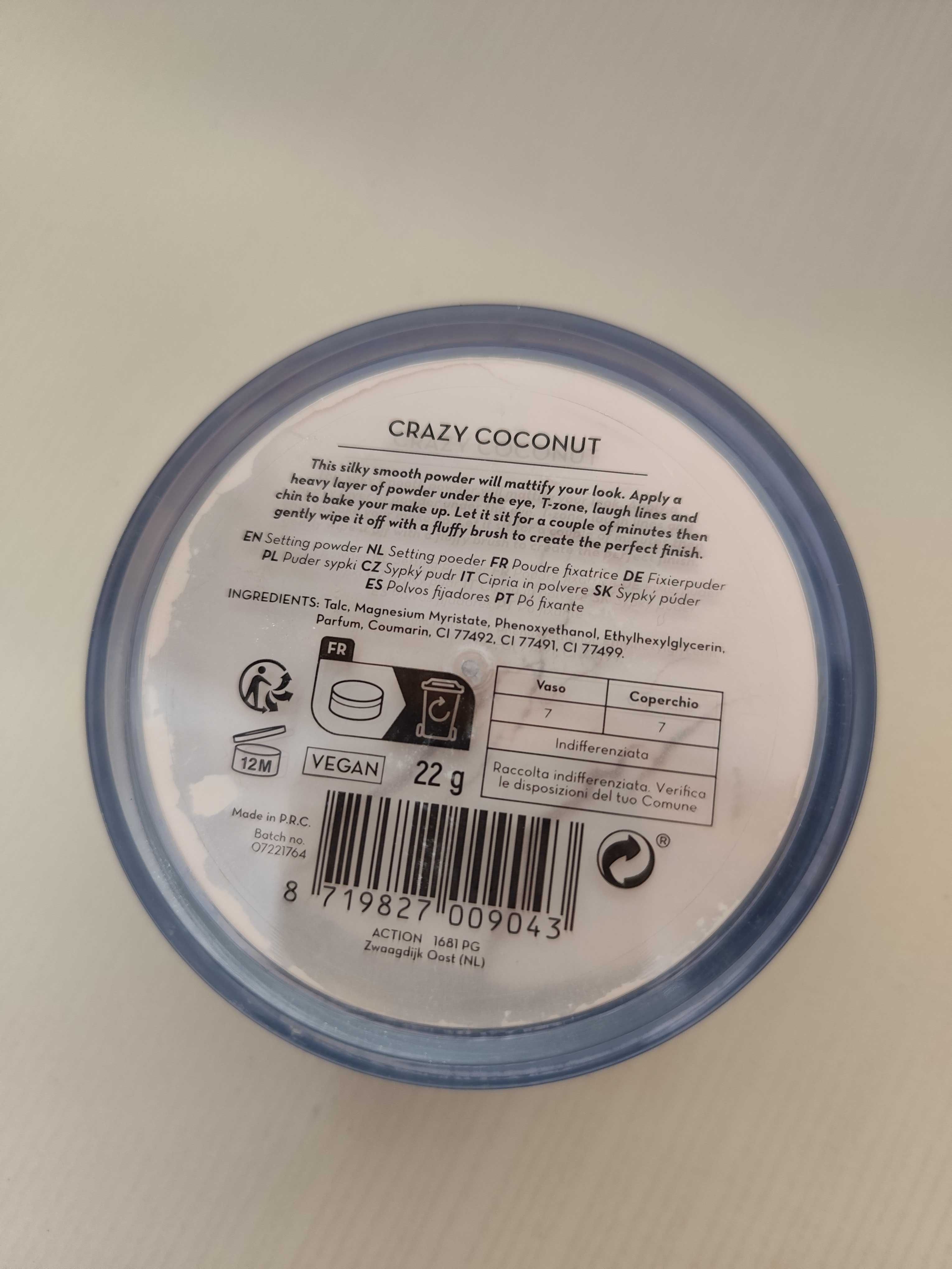 Puder kokosowy do twarzy 22g max&more