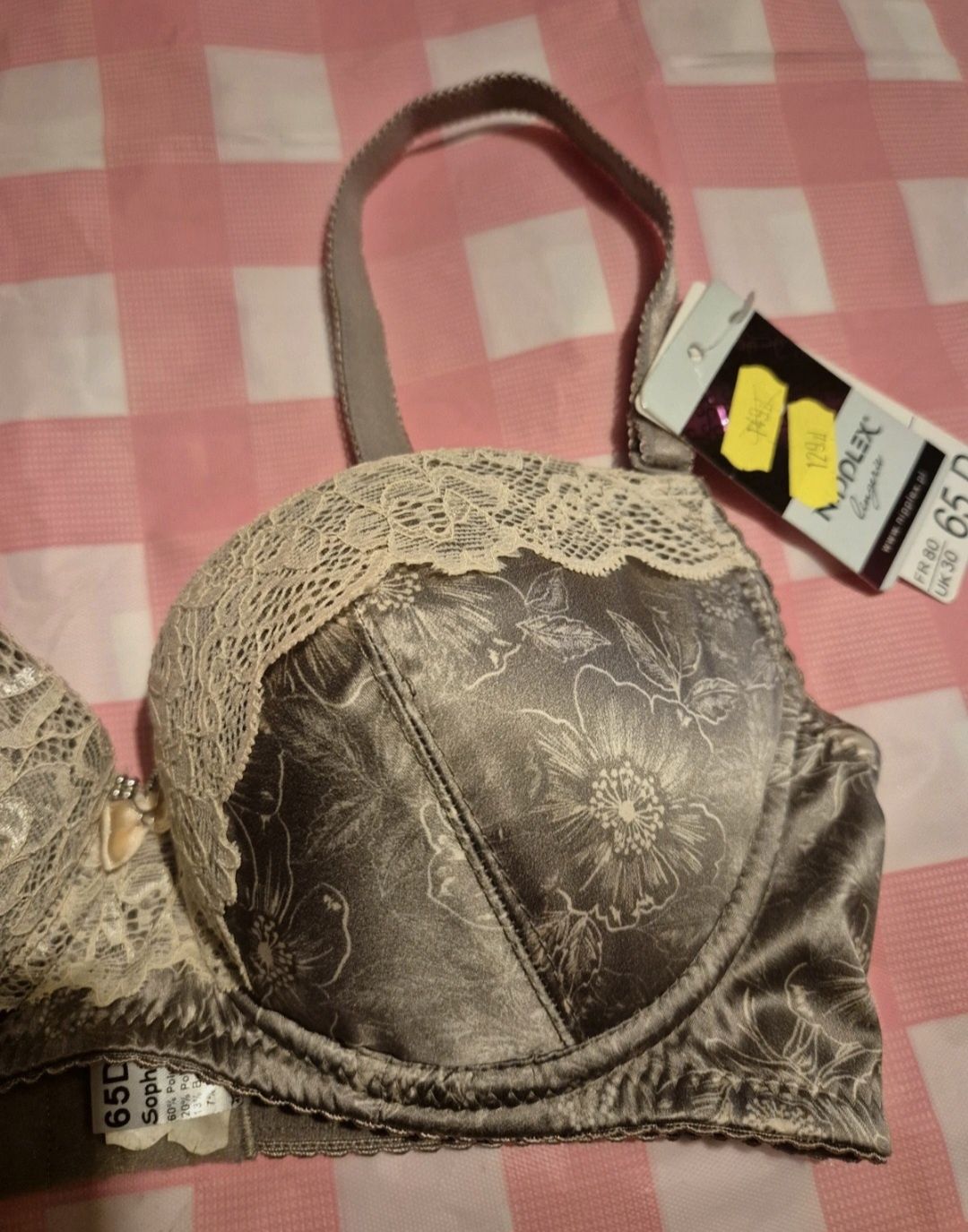Biustonosz Nipplex 65D push up nowy z metką