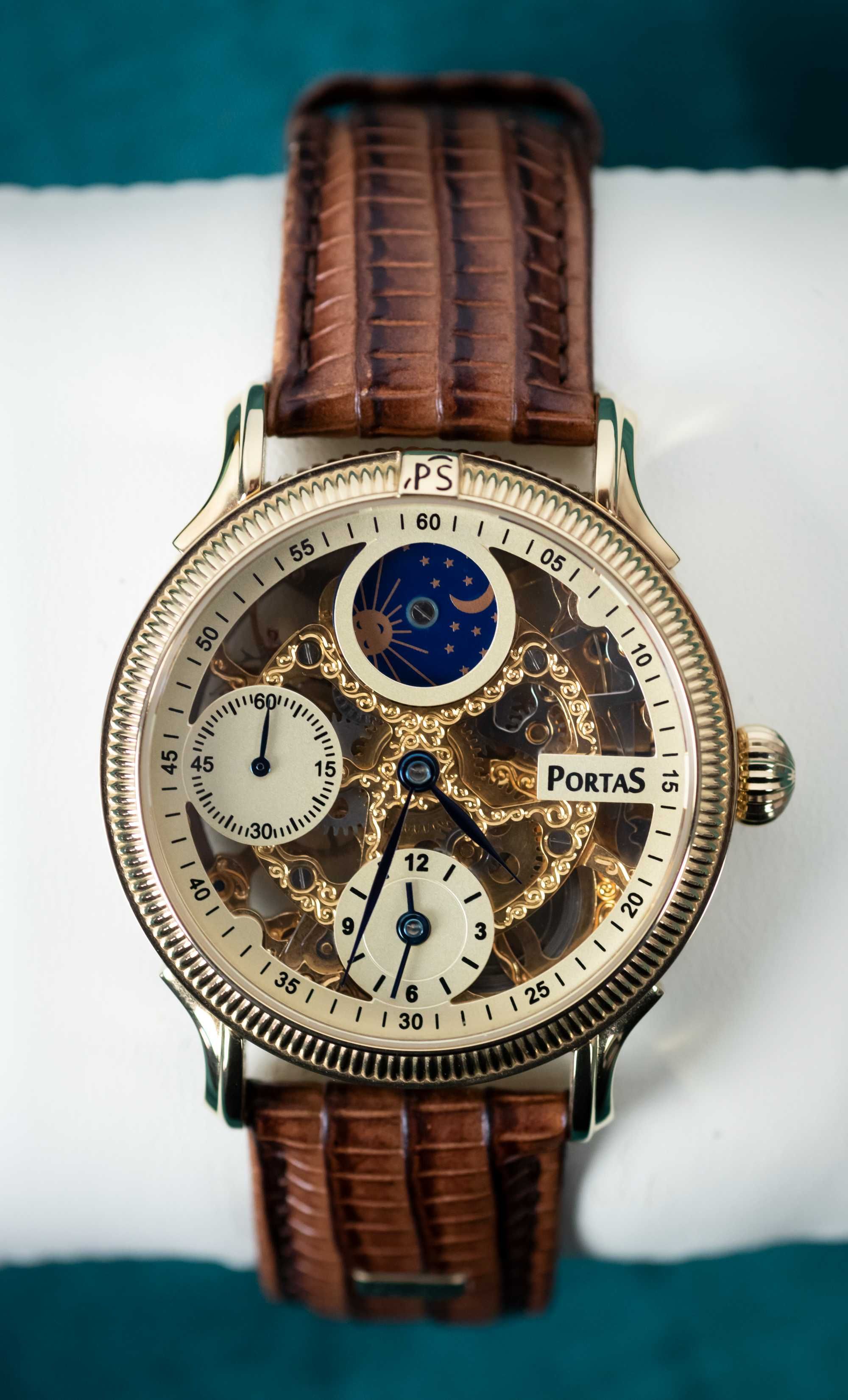 NOWY Zegarek PORTAS PS20I-9730-0DE Dual Time