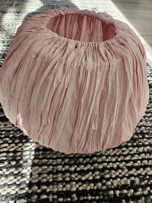 Ikea Hemsta, abażur , lampa wisząca, klosz różowy