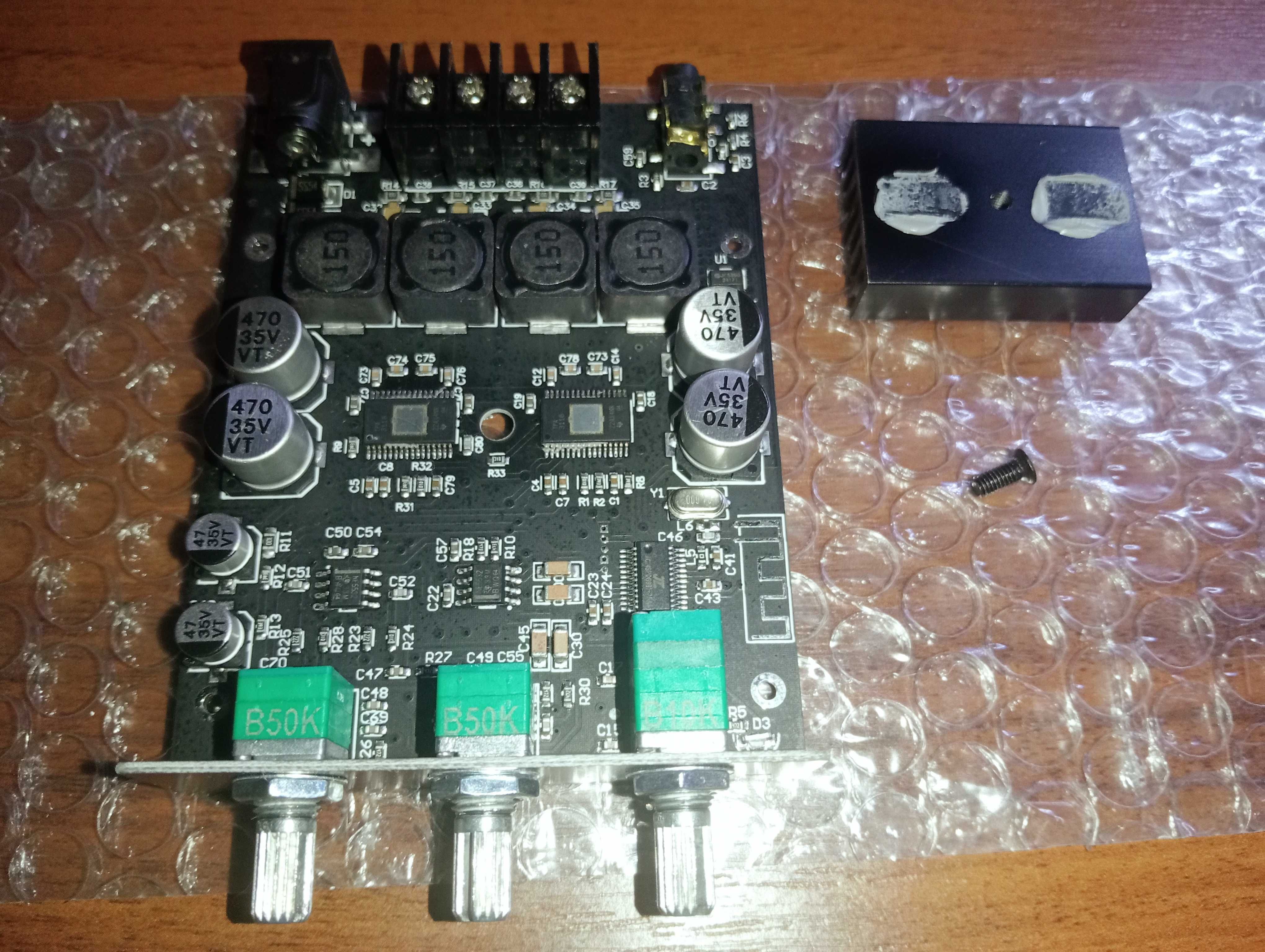 2х100W  ZK-1002Т Bluetooth підсилювач TPA3116D2
