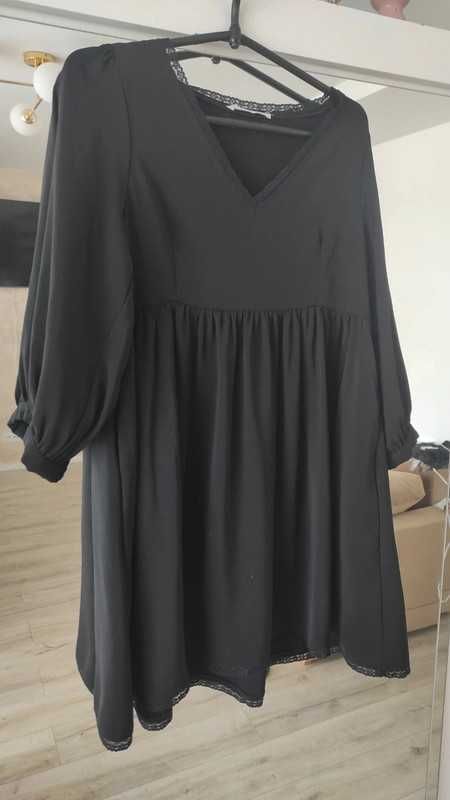 Sukienka ciążowa czarna sinsay S