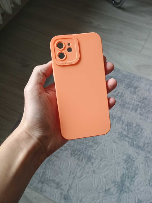NOWE silikonowe, pomarańczowe etui/case/obudowa do iPhone 12