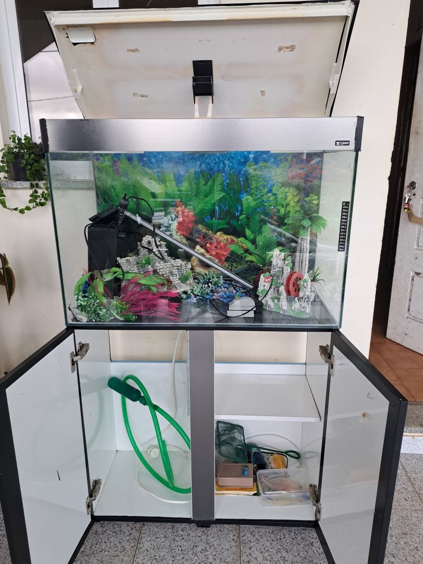 Aquario  120litros ciano