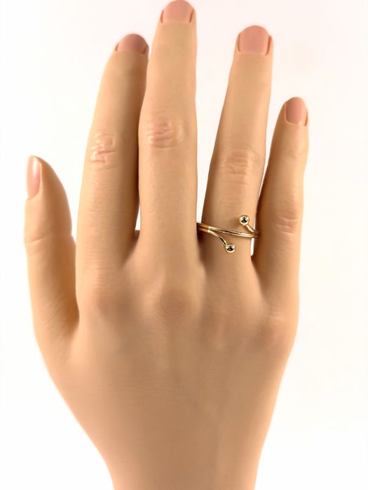 Złoty pierścionek rozmiar 15