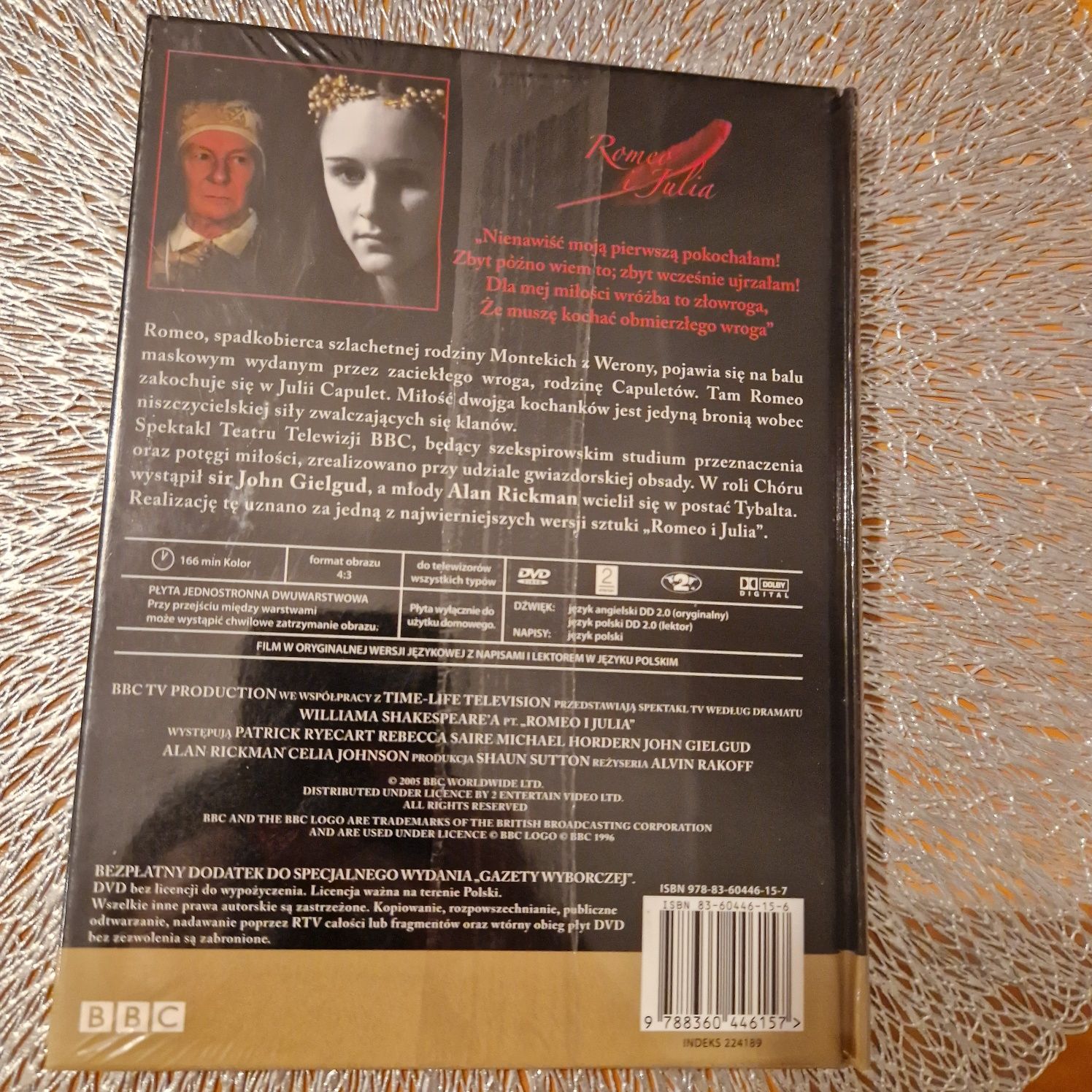 Romeo i Julia książka plus płyta DVD