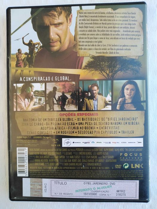 DVD, O Fiel Jardineiro