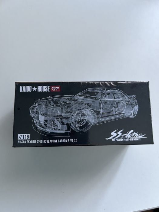 mini gt kaido house nissan skyline gt r r33 active carbon r