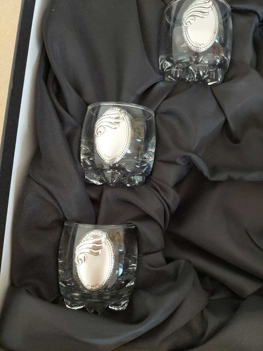 Набор стопочек FRANCO Oval Silver