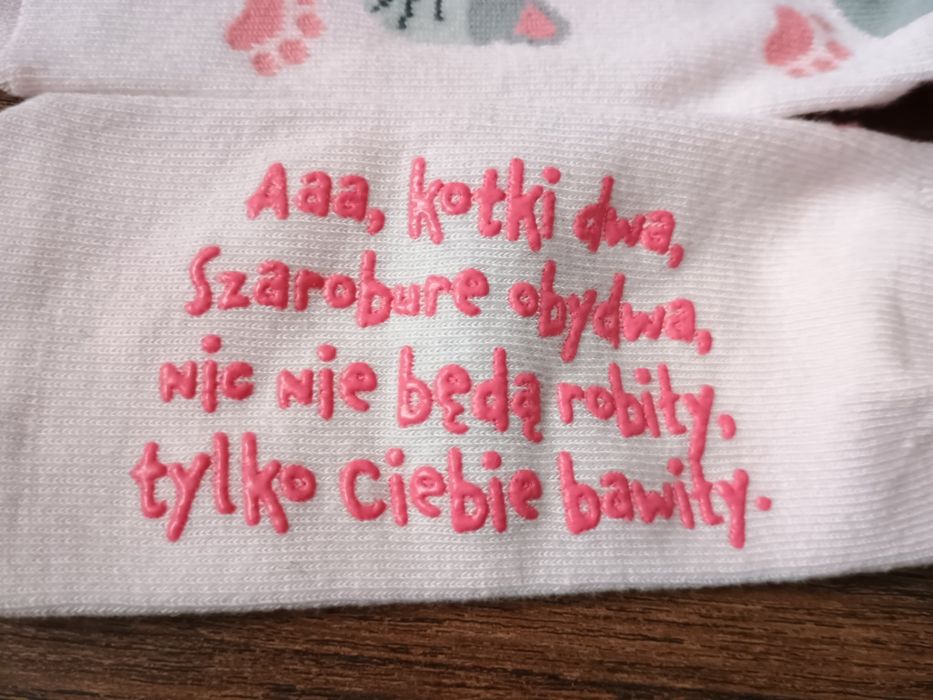 Soxo skarpetki r.23-25 kotki dwa wierszyk antypoślizgowe