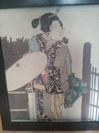 Уникальная красивая  картина  панно Япония Китай.