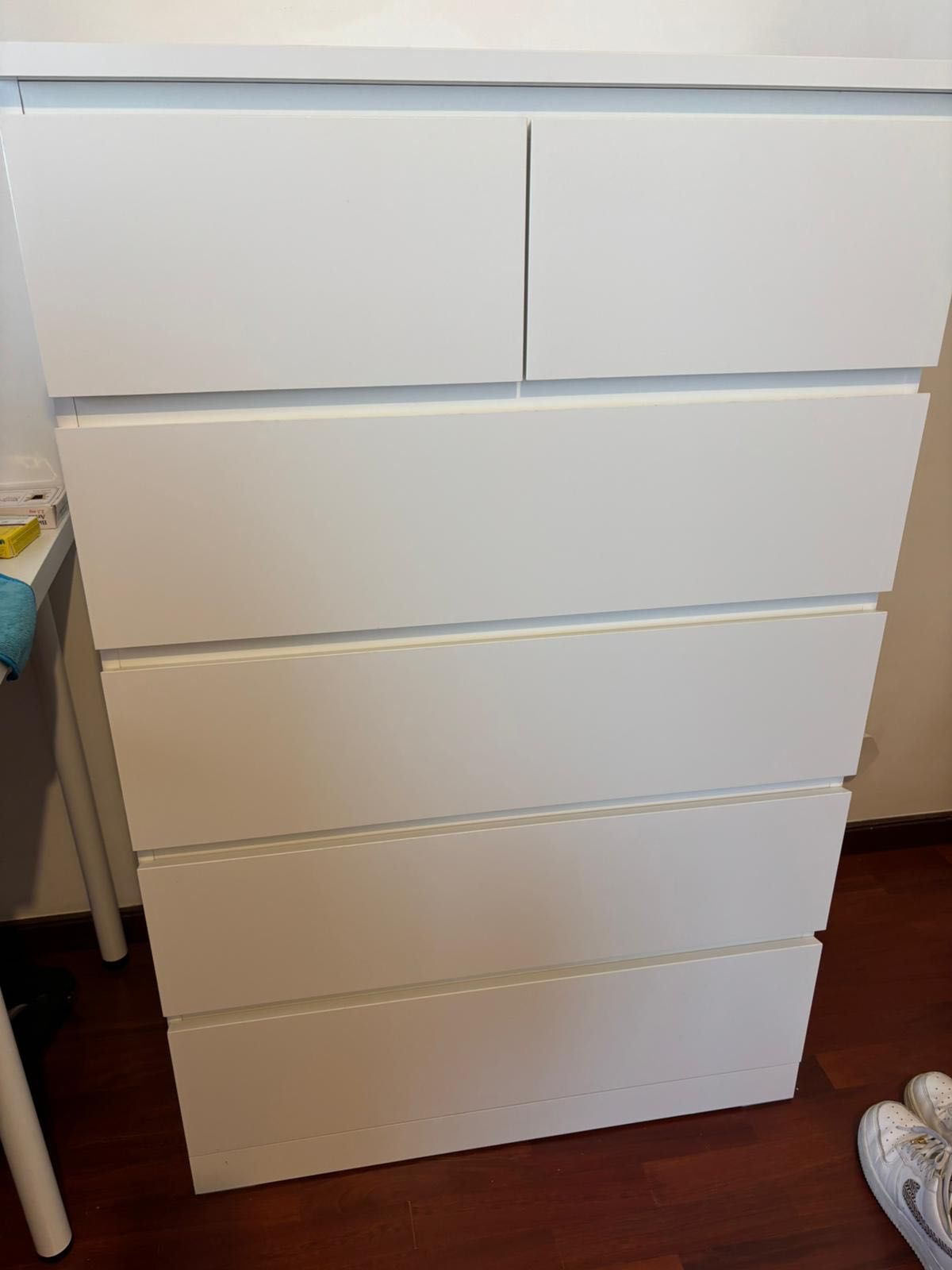 Cómoda MALM 6 Gavetas – Branca, 80x123 cm (IKEA)