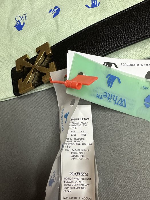 Nowy oryginalny pasek Off-White arrow damski S/M