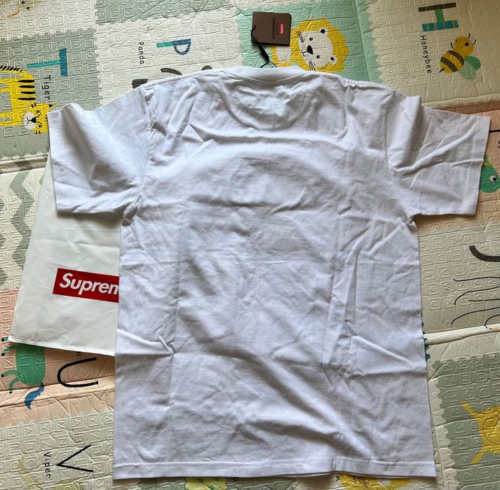 Koszulka Supreme x Burberry box logo biała Mka