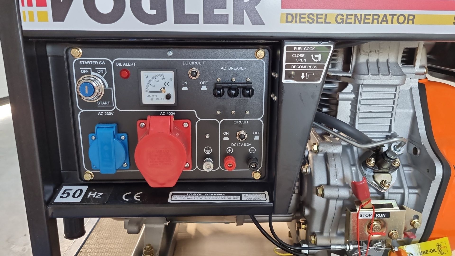Agregat prądotwórczy 3 fazowy generator  Diesel 5,5Kw, VÖGLER GmBh ATS