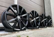 4x felgi aluminiowe 5x112 r18 et51 7,5J Alufelgi Czarne Oryginał Skoda