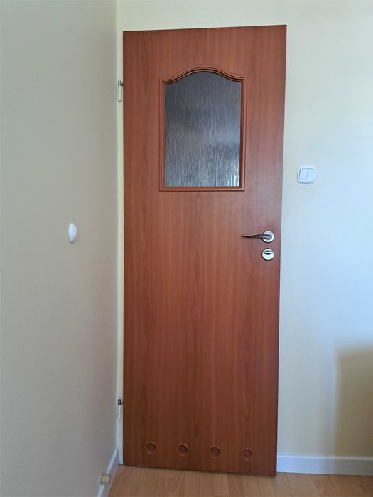 Drzwi wewnętrzne pokojowe łazienkowe 3x lewe nowe 70 cm kalvados