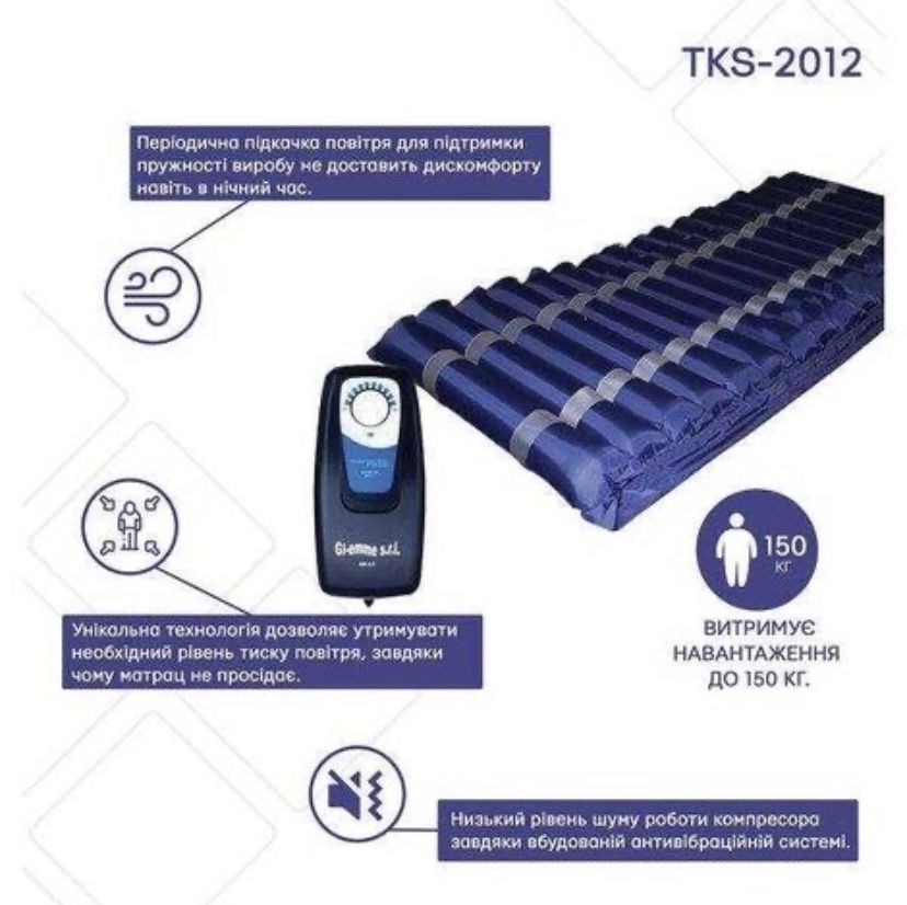 Протипролежнєвий секційний матрац Gi-emme TKS - 2012 B1