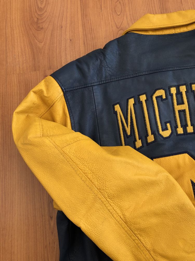 Casaco Michigan em Pele Vintage