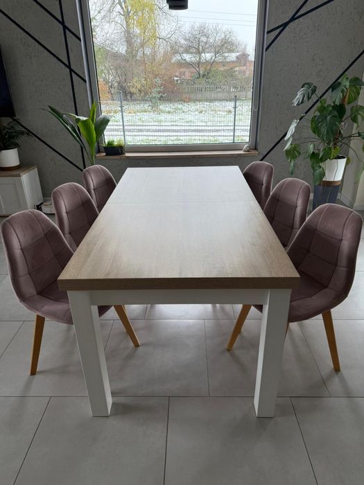 Stół 170x90 + 8 krzeseł (rezerwacja do 29.11)