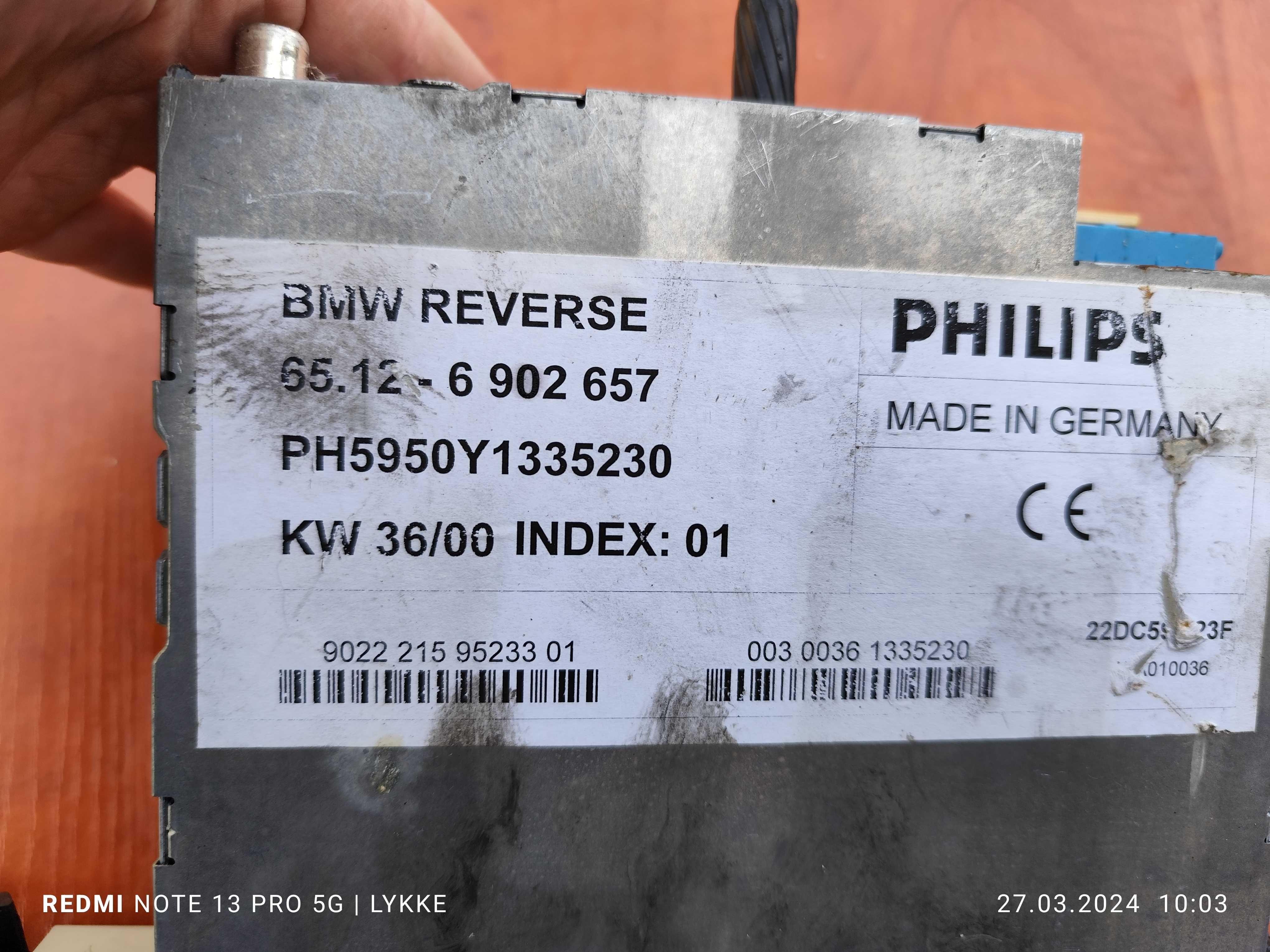 BMW 3 radio kasetowe fabryczne Reverse Philips