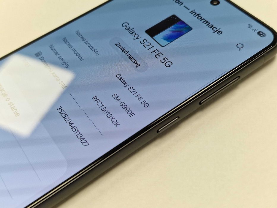 Samsung Galaxy S21 FE 5G 1 SIM/ 6GB/ 128GB/ Graphite/ Grade A + ładowa