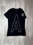 Футболка Emporio Armani 1 размер L оригинал хлопок чёрная армани