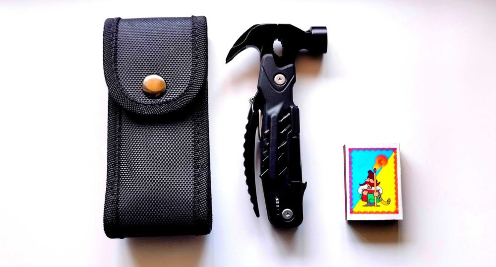 Фірмовий мультитул 14-в-1 з молотком та гвоздодером