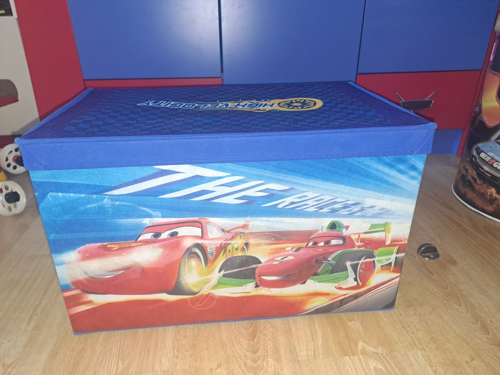 NOWE pudło pudełko ORGANIZER disney ZYGZAK cars Mc Queen AUTA