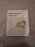 Instrukcja do procesora Intel Pentium + naklejka.