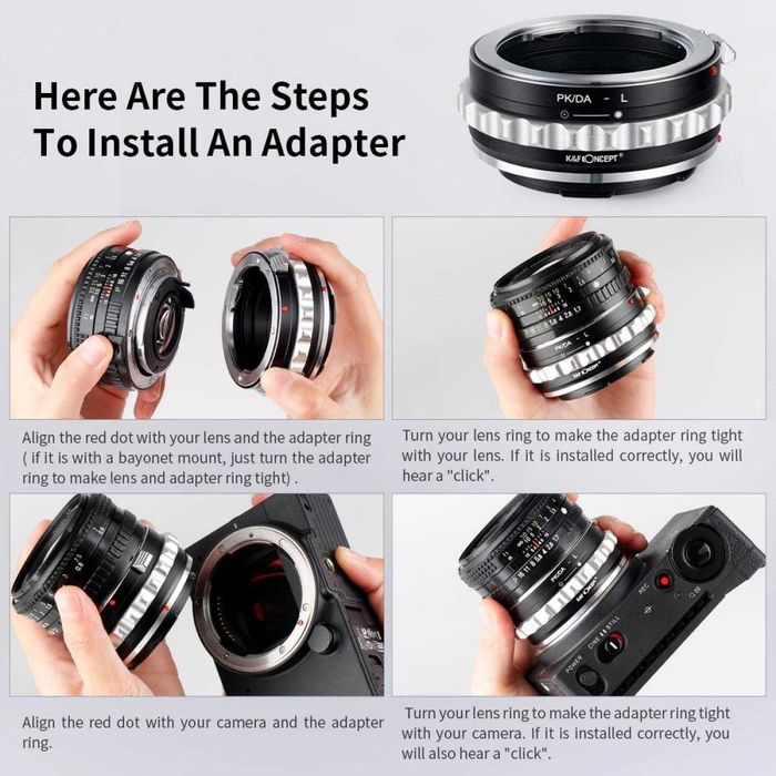 Adapter Pentax PK na L-MOUNT LEICA Concept przejściówka wersja 2024