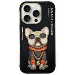 Nimmy Etui Iphone 16 Pro Max 6.9"        Czarny/Black Glasses Cool Dog
