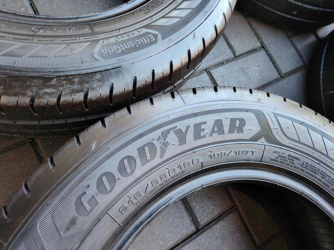 215/65 109/107T R16C GOODYEAR Cargo2 8mm 2024r NOWE Letnie 4szt Opony