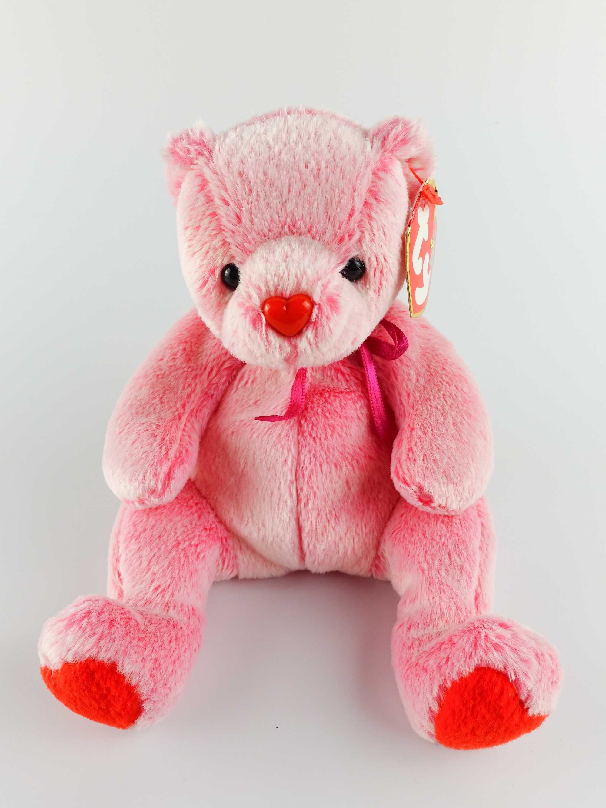 Рожевий ведмедик Romance Bear, серія Beanie Baby, від бренду TY, 2001