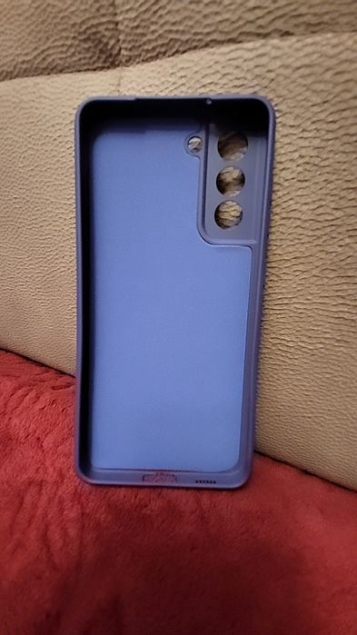 Etui elastyczne silikonowe fioletowe Samsung s21 FE