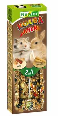 Kolby Classic "2 w 1" dla gryzoni i królików - biszkopty, orzechy