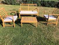 Conjunto  de jardim , em excelente estado, usados apenas uma tarde, no