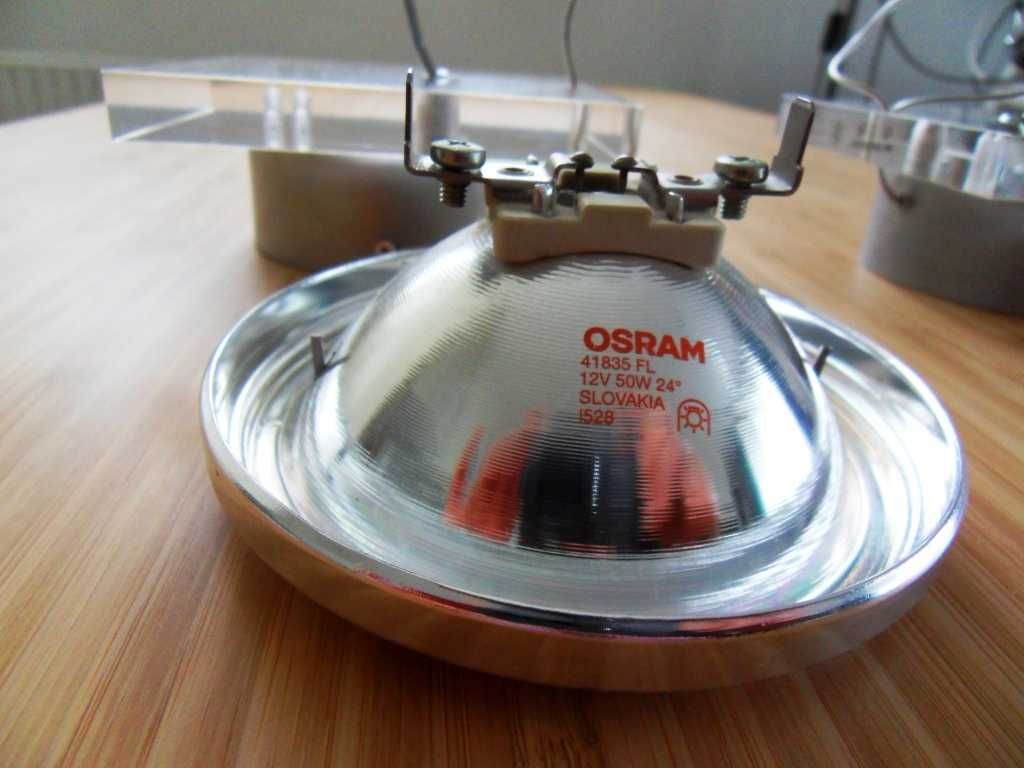 Lampa sufitowa 2 szt typu HALOSPOT elegancka akryl jak grube szkło+ALU