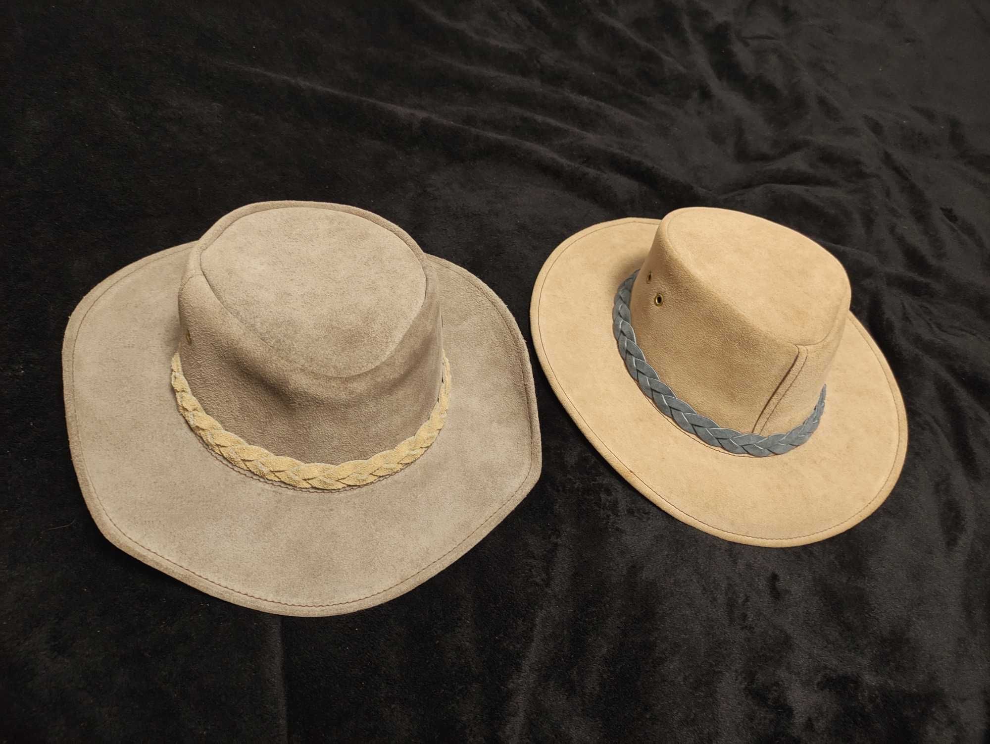 Aussie ковбойський капелюх шкіряний натуральний сірий бежевий шляпа