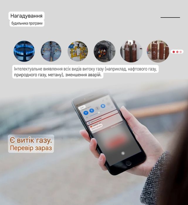 Умный Wi-Fi Датчик Газа и тепла