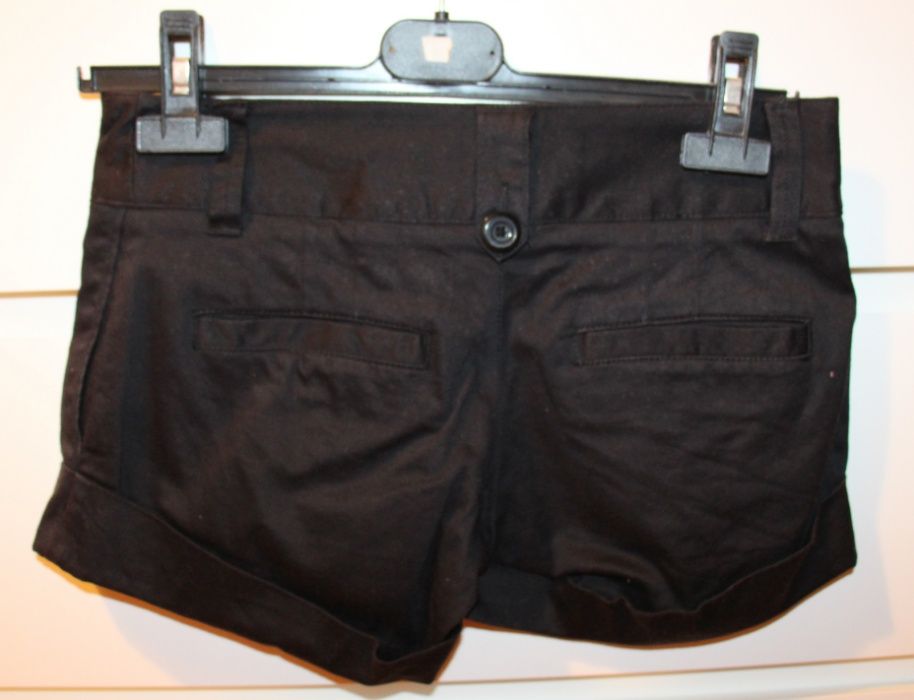 Calções acetinados pretos