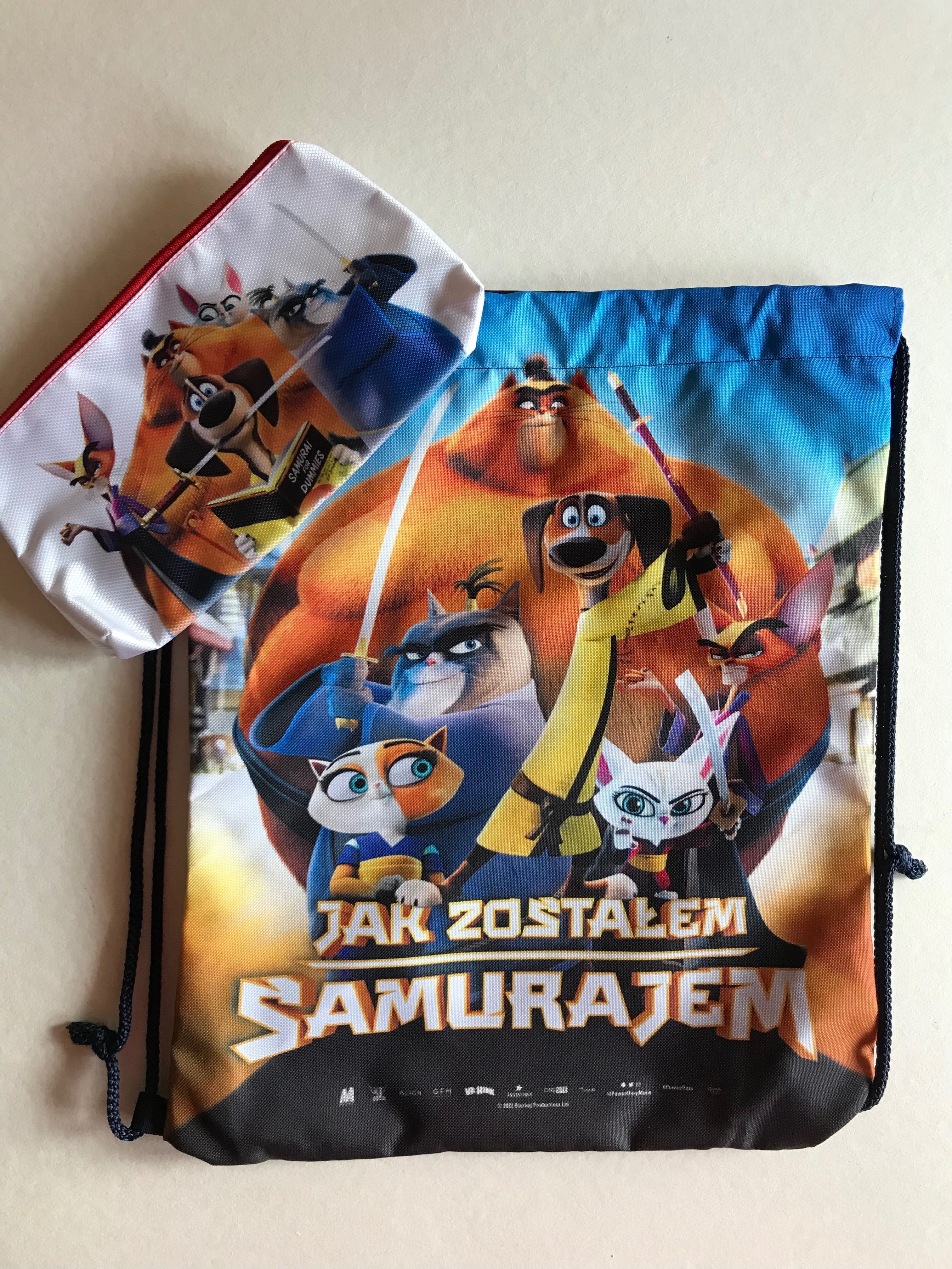 Nowa Torba, worek oraz piórnik z filmu „Jak Zostałem Samurajem”