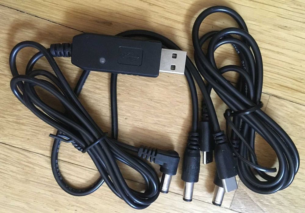 Кабель для роутера PD QC 2.0 3.0 триггер USB-A Type C DC 5.5мм 9V 12V