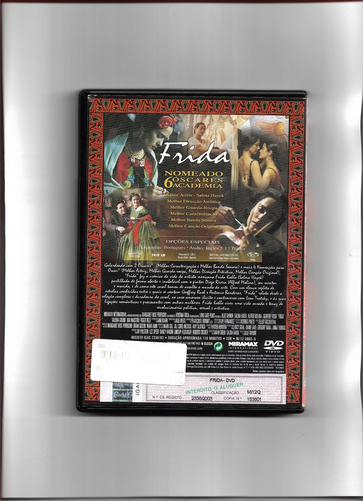 DVD Frida de Julie Taymor