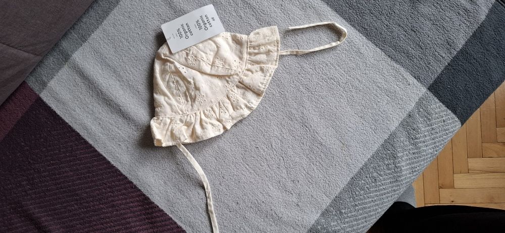 Czapeczka niemowlęca bawełna na słońce